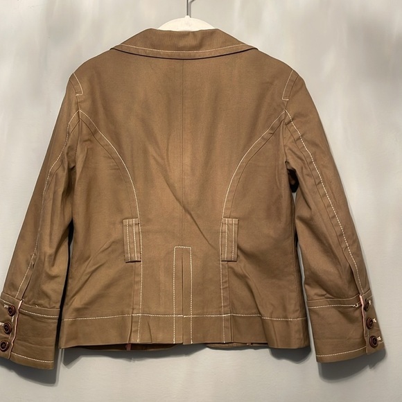 BEBE JACKET CAMEL SIZE 8 - Picture 8 of 10